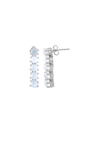 Moonstone <b>Necklace</b> <b>Set</b> in 92.5 Sterling <b>Silver</b> KLSS-40232 - Product Image 2