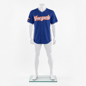 Camiseta Deportiva de Manga Corta Transpirable 100% Poliéster Unisex del Equipo Nacional de Béisbol de Venezuela para el Clásico Mundial de Béisbol 2026 de MEGAMAPLE - Product Image 2