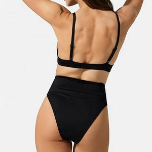 Conjunto de Bikini Personalizado con Logotipo Impreso, para Mujer, Invierno, 100% Nailon, Corte Cheeky, Espalda Descubierta, Cuello Redondo, Ajuste Regular, Transpirable, Secado Rápido - Product Image 5