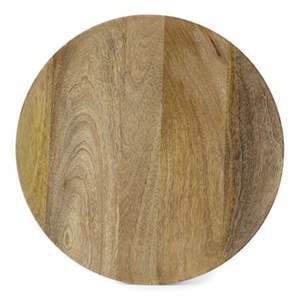 Assiette de service ronde en bois d'acacia faite à la main, assiette rustique en bois pour dîner, plateau de service pour mariage, hôtel, décoration de la maison, vaisselle, 13 pouces - Product Image 6