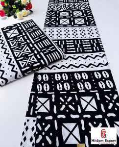 Tela de Algodón Ligera Personalizada con Estampado Africano, Diseño Tanzano, Tela para Camisas Ankara, Fabricante Personalizado OEM ODM - Product Image 1
