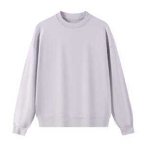 Sweat-shirt en molleton 100% coton de haute qualité, écologique, couleur gris, nouveau style, col rond, vêtements d'hiver unisexes à prix avantageux - Product Image 4