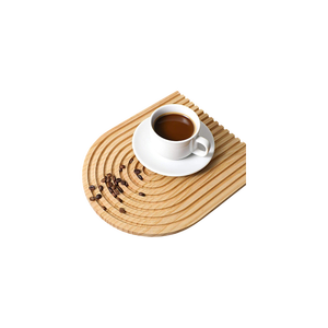 Bandeja de cocina de madera con diseño de arco bohemio nórdico, tabla de charcutería, mesa de centro, duradera, antimoho, apta para lavavajillas, gruesa - Product Image 2
