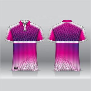 เสื้อกีฬาทีมออกแบบได้ตามที่ต้องการเสื้อยืด100% เสื้อกีฬาเสื้อโปโลพิมพ์ลายโพลีเอสเตอร์พิมพ์ซับลิเมชัน - Product Image 3