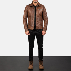 Veste en cuir d'agneau pour homme sur mesure, de qualité supérieure, avec col montant, écologique et respirante, fabriquée au Pakistan - Product Image 5