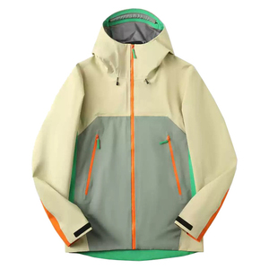 <b>Men's</b> Color Block Hooded <b>Jacket</b> <b>Lightweight</b> Waterproof Sporty Zip-Up Outdoor Coat Spring Casual Wear - Product Image 1