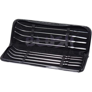 Juego de 8 sondas uretrales Van Buren de acero inoxidable, curvadas en forma de J, instrumentos ortopédicos, certificados CE, reutilizables, manuales - Product Image 2