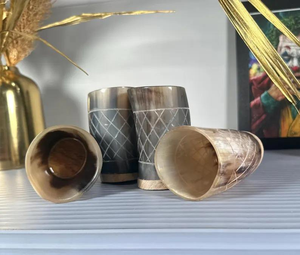 Vaso Redondo de Vidrio con Diseño de Cuerno Africano, Ecológico, para Uso en Restaurantes y Hoteles - Product Image 2