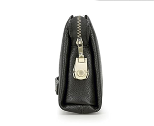 Sac à main en cuir noir Fazmax Corporation avec sangle de poignet et fermeture à bouton pression, design décontracté, modèle A19 - Product Image 5