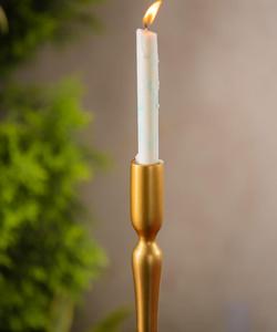 <b>Brass</b> Taper <b>Candlestick</b> Holder Set Gold Finish Home Decoration Durable Metal Table Top Display Candle Stand - Product Image 3