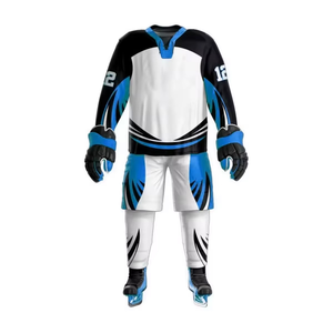 Ensemble d'uniformes de hockey sur glace pour adultes, best-seller, personnalisable avec le nom de l'équipe, prix d'usine, service OEM, uniformes en gros - Product Image 5