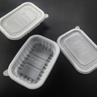 Boîte d'emballage à emporter en PP, récipient alimentaire jetable, boîte à repas en plastique anti-fuite avec couvercle