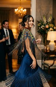 Capa de Cuentas Hecha a Mano Personalizada para Novias y Vestidos de Noche, Apta para Clientes de Boutique y Revendedores de Ropa - Product Image 2