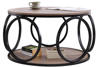 Offre Spéciale Table d'appoint en bois faite à la main en métal de luxe de haute qualité Table basse centrale en métal pour salon extérieur et intérieur