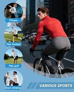 Men <b>Long</b> <b>Sleeve</b> MMA Rash Guard Compression Shirt Turtle Neck Athletic <b>Base</b> <b>Layer</b> Rash Guard For Gym Training Running Cycling Top - Product Image 6