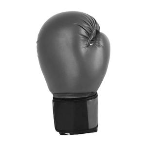 นวมชกมวยหนัง PU สีดำพร้อมสายรัดข้อมือแบบผูกเชือกสำหรับผู้ใหญ่ - Product Image 1