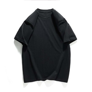 T-shirt blanc pour homme 100% coton à manches courtes, coupe classique, col rond, jersey décontracté, couleur unie, design simple - Product Image 3