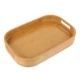 Bandeja de Servir de Bambú, Plato de Servir de Madera Hecho a Mano, Bandeja Decorativa para Alimentos para el Hogar, Hotel, Restaurante - Product Image 3