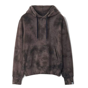 Sweat à capuche basique pour homme, finition délavée à l'acide, avec capuche moderne et décontractée, ajustable, idéal pour un style décontracté par temps froid, en promotion. - Product Image 1