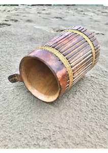 Chope à bière rustique en bois faite à la main : Chope viking, tasse à café - Product Image 2