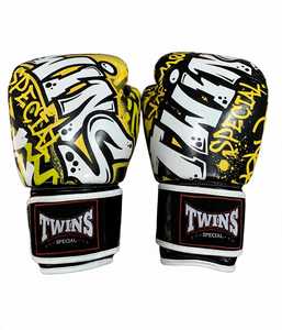 Gants de boxe en cuir de qualité supérieure, couleur violette personnalisée, avec fermetures auto-agrippantes réglables, pour le kick-boxing et les arts martiaux - Product Image 2