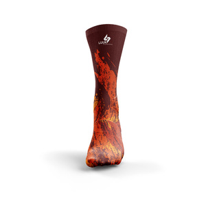 Custom Printed Yoga Crew Knitted Sports <b>Socks</b> Spandex Nylon Cotton Breathable High Quality Medium Thickness Anti Slip High <b>Grip</b> - Product Image 2