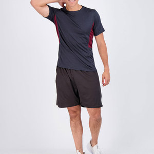 T-shirts respirants, légers, anti-plis, personnalisés OEM pour hommes, en polyester/coton, à manches courtes, coupe classique, surdimensionnés - Product Image 5