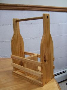 AZ ENTERPRISES ART and CRAFTS Factory Direct Wooden Wine Rack & Beer Basket-Minimalist Design for Party Use - Product Image 6