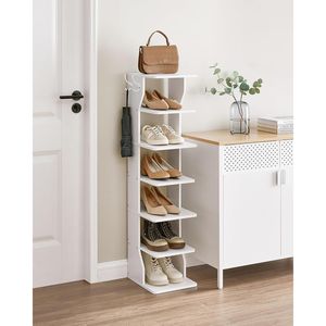 Organizzatore Salvaspazio per Scarpe con Ganci, Scaffale Angolare Sottile Impermeabile per Ingresso e Camera da Letto - Product Image 2
