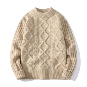 Men Winter Ski <b>Sweater</b> Thick Warm Knit Pullover Comfortable Casual <b>Sweater</b> for Outdoor Travel and Daily Wear - Product Image 4