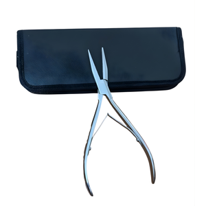 OBEXA Surgical Grade Stainless Steel Hair Extension <b>Plier</b> <b>Set</b> 7 Inch Black Storage Kit | Professional Salon Tool Model - Product Image 1