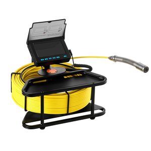 Endoscopio Industrial Recto de 30m/98 pies, Cámara de Inspección de Drenajes Autonivelante con Pantalla HD 1080P de 4.3 Pulgadas, Resistente al Agua IP68 - Product Image 1