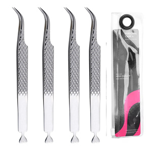 Top Notch Quality Comfort Handle Curved False Eyelash Extension Tweezers <b>Mink</b> 2d 3D <b>Lash</b> Tweezers - Product Image 1