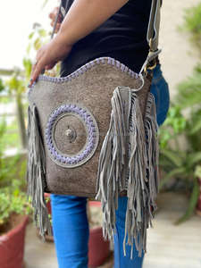 กระเป๋าสะพายคาดลำตัวหนังกลับโลหะหนังกลับขอบหนังกลับแบบปรับแต่งตามต้องการ - Product Image 2