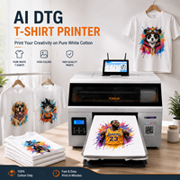 Machine d'impression de t-shirts FUNSUN AI pour petites entreprises, personnalisation de vêtements, imprimante DTG avec solution à fort rendement