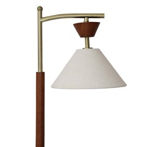 Lampada da Comodino Creativa in Legno con Luci LED, Protezione per gli Occhi, per Camera da Letto e Soggiorno, Colore Marrone Solido - Product Image 5