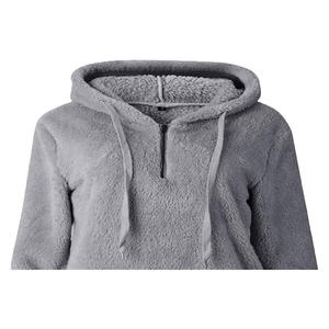 เสื้อสเวตเชิ้ตเดรสผู้หญิงแบบสวมหัวสำหรับฤดูหนาว ผ้าฝ้ายฟลีซ 100% ทรงโอเวอร์ไซส์ มีฮู้ด ระบายอากาศ กันลม ปักลาย - Product Image 2