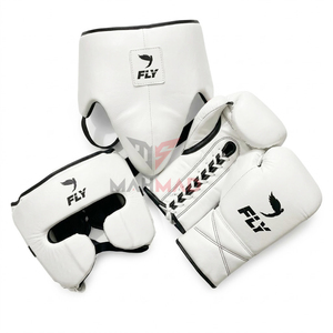 Nouvel ensemble de boxe Fly Boxing imprimé unique, 100% cuir véritable, gants de boxe professionnels, ensemble d'entraînement de boxe Pro Punching - Product Image 4