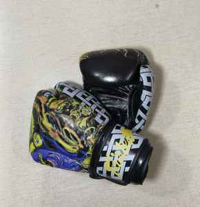 Gants de boxe professionnels RTS neufs, Fairtex Hook & Look, en cuir de vachette véritable, antidérapants, anti-humidité, pour entraînement MMA. - Product Image 6