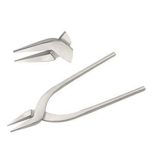 Stainless Steel Flat Nose <b>Plier</b> 150mm Total Length Matt Finish Handles for Jewelry DIY Crafting Crimping Fishing OEM - Product Image 1