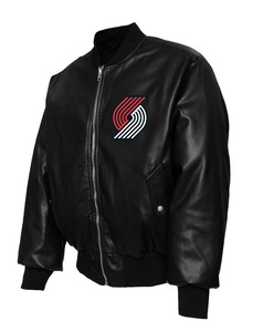 Chaqueta Bomber Reversible con Diseño de Collage de los Portland Trailblazers - Product Image 2