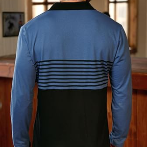 Camisa Polo de Golf a Rayas para Hombre, con Bloques de Color, Manga Larga, Casual, para Negocios y Trabajo - Product Image 6