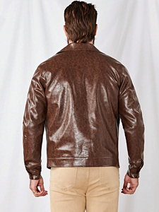 Unisex Premium Genuine Leather <b>Racer</b> <b>Jacket</b> Slim Fit Stand Collar Vintage Distressed Motorcycle Streetwear Coat Front High - Product Image 4