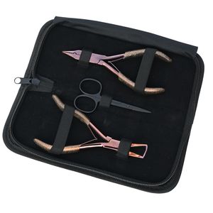 Kit Complet d'Extensions Capillaires : Pince à Sertir Plate, Outil de Retrait de Micro-Billes, Outil à Boucle pour Cheveux, Enfileur à Crochet, Kit de Séparation des Cheveux, Peigne à Queue, Pince à Cheveux - Product Image 6