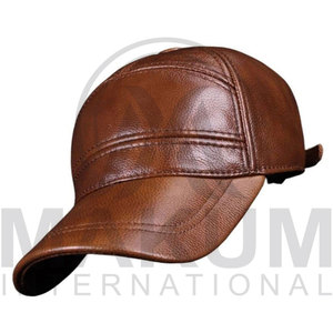 New Arrival Customized Genuine Cowhide Leather <b>Caps</b> Classic Design Personalized Private Custom Hats & <b>Caps</b> in Stock - Product Image 3