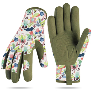 Guantes de jardinería con construcción reforzada, ajuste cómodo y movimiento flexible para el cuidado de plantas, paisajismo y actividades al aire libre - Product Image 1