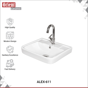 Amazing Offer 100% Genuine Quality Home and Commercial Usage White Ceramic Sanitary Ware Wall Hung Hand Wash <b>Basin</b> for Sale - Product Image 2