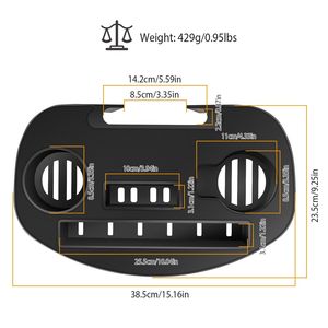 Sedia a Gravità Zero con Portabicchieri e Vassoio Laterale con Clip, Slot per Bevande e Dispositivi Mobili - Product Image 6
