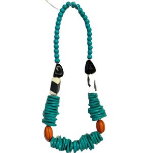 Collar de Resina Hecho a Mano de la Mejor Calidad, Estilo Indio, Unisex, Exclusivo, con Símbolo Cristiano, Joyería con Toque Natural, Moderno para Fiestas - Product Image 1