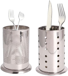 Support à ustensiles multifonctionnel en acier inoxydable pour cuisine, type sur pied, avec rangement pour baguettes - Product Image 6